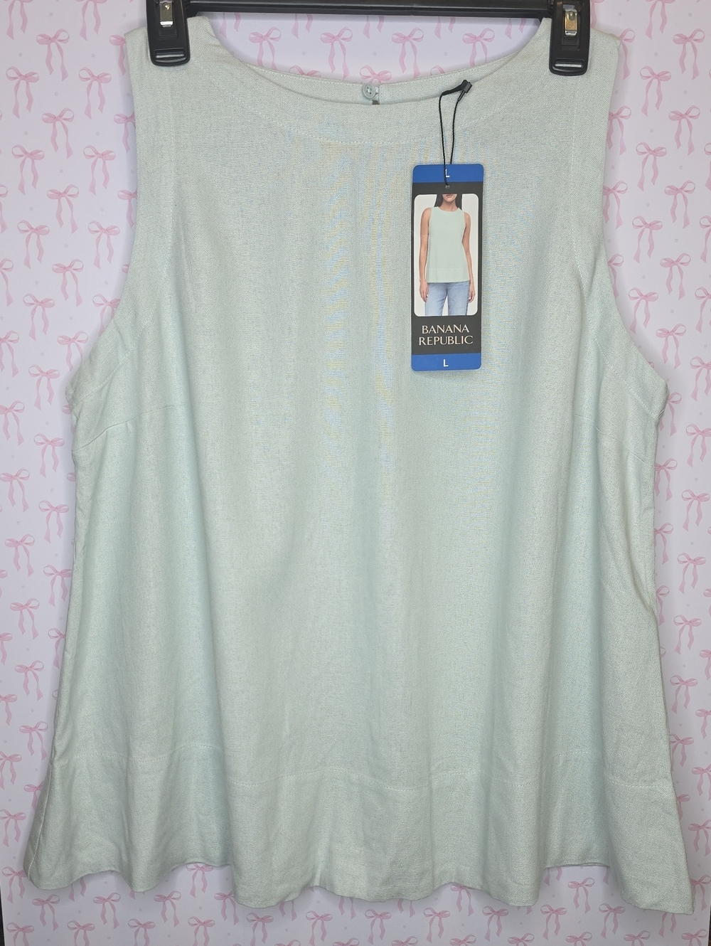 Banana Republic Light Mint Sleeveless Tank Top